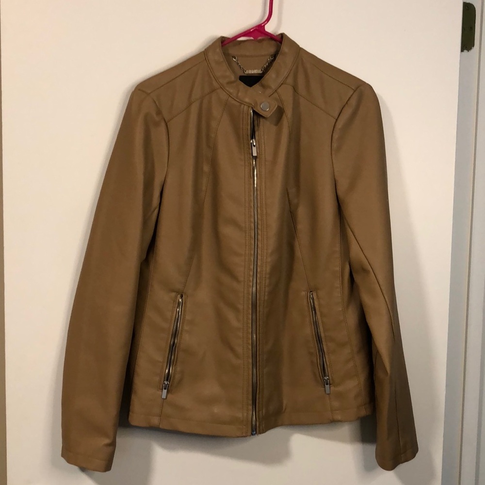 Ana women’s faux leather jacket size medium